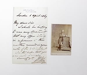 Seller image for An Original Letter written and Signed by John Henry Foley and a Carte De Visite. for sale by Lasting Words Ltd