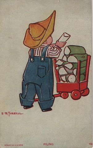 Immagine del venditore per cute kid postcard: Piling venduto da Mobyville