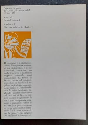 Bild des Verkufers fr Depero e la scena da 'colori alla scena mobile' 1916-1930 zum Verkauf von Coenobium Libreria antiquaria