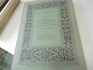 Bild des Verkufers fr Catalogue Of The Celebrated Library The Property Of Major J R Abbey (3e Part). zum Verkauf von JLG_livres anciens et modernes