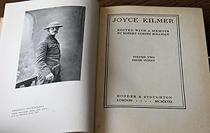 Seller image for JOYCE KILMER Edited With A Memoir - Volume Two Prose Works for sale by Dodman Books