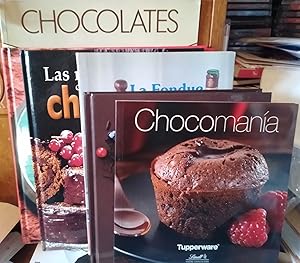 Seller image for TENTACIONES DE CHOCOLATE + PASIN POR EL CHOCOLATE Historia del chocolate - Sabrosas recetas + CHOCOLATES + LA FONDUE + LAS MEJORES RECETAS CON CHOCOLATE + CHOCOMANA (6 libros) for sale by Libros Dickens