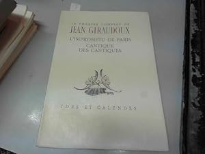 Bild des Verkufers fr Theatre de jean giraudoux l'impromptu de paris - cantique des cantiques. zum Verkauf von JLG_livres anciens et modernes