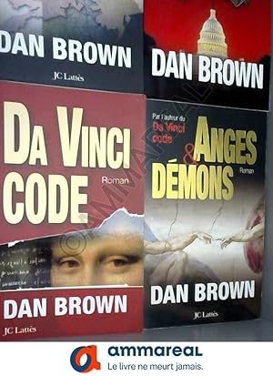 Imagen del vendedor de Lot de 4 livres de Dan Brown : Da Vinci code - Anges & dmons - Le symbole perdu - deception point a la venta por Ammareal