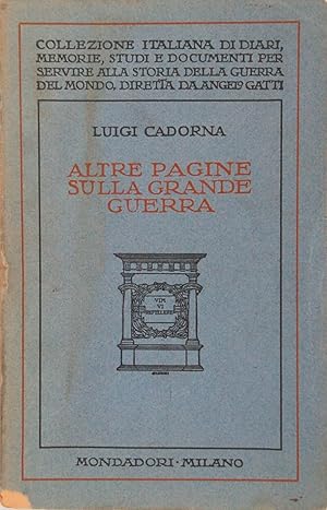 Seller image for Altre pagine sulla grande guerra for sale by FABRISLIBRIS