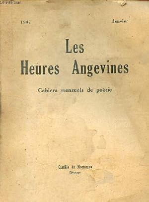 Seller image for Les heures angevines cahiers mensuels de posie janvier 1947. for sale by Le-Livre