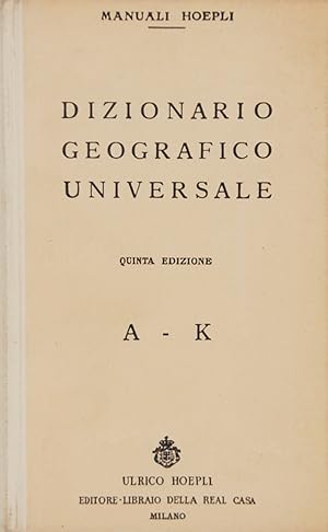 Dizionario Geografico Universale (II volumi)