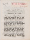 Imagen del vendedor de The Bridge (le petit journal) vol 2 july 20 1948 Number 10 a la venta por William English Rare Books