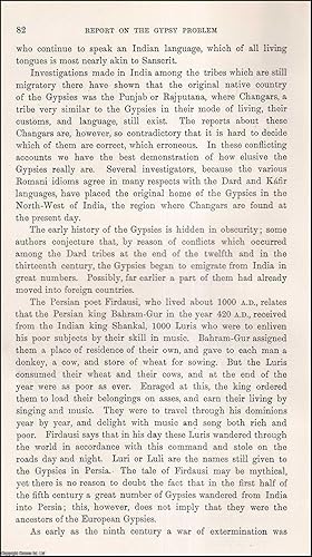 Seller image for Report on the Gypsy Problem (part 1) : in the beginnning of the fifteenth century, Gypsies first appeared in central Europe, they gave out that they were come originally from Egypt & were Christian pilgrims. An uncommon original article from the Journal of the Gypsy Lore Society, 1911. for sale by Cosmo Books