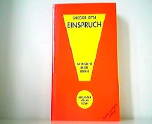 Gregor Gysi - Einspruch ! Gespräche, Briefe, Reden.