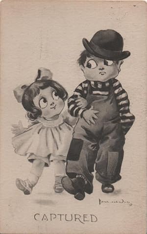 Seller image for Italian Kids romance postard: Captured for sale by Mobyville