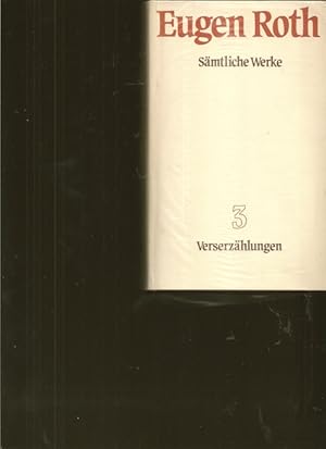 Bild des Verkufers fr Smtliche Werke. Band 3: Verserzhlungen. zum Verkauf von Ant. Abrechnungs- und Forstservice ISHGW