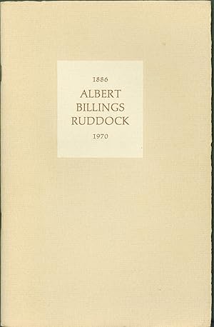 Seller image for Albert Billings Ruddock 1886-1970 for sale by Eureka Books