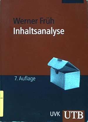 Bild des Verkufers fr Inhaltsanalyse : Theorie und Praxis. UTB ; 2501 zum Verkauf von books4less (Versandantiquariat Petra Gros GmbH & Co. KG)