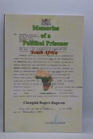 Imagen del vendedor de Apartheid Studies: Memories of a Political Prisoner a la venta por Lavendier Books