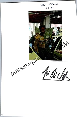 Imagen del vendedor de Original Autogramm Jesus Diez Villaroel & Claudio Giovanardi Racing Driver /// Autograph signiert signed signee a la venta por Antiquariat im Kaiserviertel | Wimbauer Buchversand