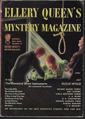 Immagine del venditore per ELLERY QUEEN'S Mystery Magazine: July 1950 ("Queen's Quorum") venduto da Books from the Crypt