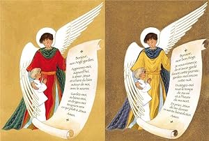carte ange gardien garcon - lot de 10