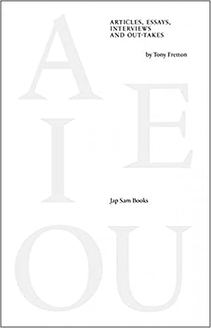 Seller image for A E I O U. Articles, Essays, Interviews and Out-takes for sale by Imosver