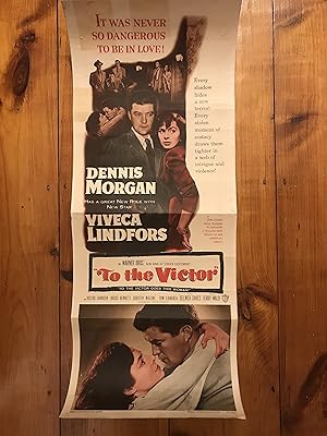 Seller image for To the Victor Insert 1947 Dennis Morgan, Viveca Lindfors, Victor Francen for sale by AcornBooksNH