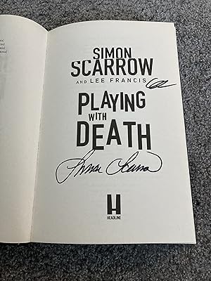 Imagen del vendedor de PLAYING WITH DEATH: DUAL SIGNED UK HARDCOVER a la venta por Books for Collectors