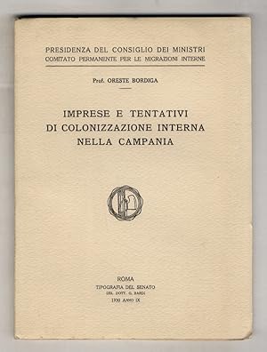 Imprese e tentativi di colonizzazione interna nella Campania.