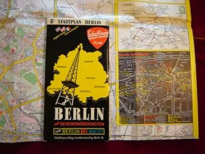 Berlin mit Sehenswürdigkeiten und Berlin bei Nacht. English texted. Texte en francais.