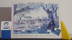 Seller image for Los animales de la sabana. Un libro y un puzzle for sale by MONKEY LIBROS