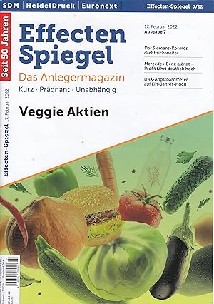 Image du vendeur pour Effecten Spiegel Nr.7/2022 mis en vente par Buchhandlung & Antiquariat Rother