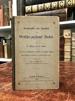 Bild des Verkufers fr Geographie und Statistik des Groherzogthums Baden. zum Verkauf von Antiquariat Seibold