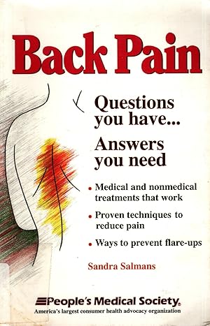 Seller image for BACK PAIN Questions You Have. Answers You Need for sale by The Reading Well Bookstore