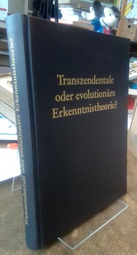 Imagen del vendedor de Transzendentale oder evolutionre Erkenntnistheorie?. Hrsg. von Wilhelm Ltterfelds a la venta por Antiquariat Thomas Nonnenmacher