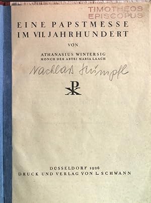 Bild des Verkufers fr Eine Papstmesse im VII. Jahrhundert. zum Verkauf von books4less (Versandantiquariat Petra Gros GmbH & Co. KG)