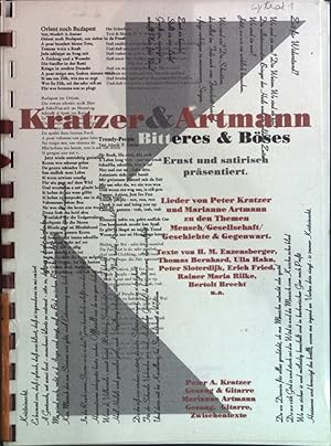 Bild des Verk�ufers f�r Bitteres & B�ses. Ernst und satirisch pr�sentiert. zum Verkauf von books4less (Versandantiquariat Petra Gros GmbH & Co. KG)