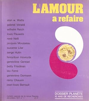 Seller image for L'amour  refaire for sale by LE GRAND CHENE