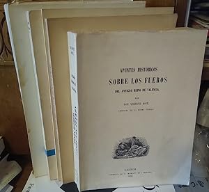 Seller image for APUNTES HISTRICOS SOBRE LOS FUEROS DEL ANTIGUO REINO DE VALENCIA (CON SUBRAYADOS) + LO PERMANENTE EN EL DERECHO MUSULMAN Y LAS TENDENCIAS MODERNAS EN EL ISLAM + FUERO DE MIRANDA DE EBRO (CON SUBRAYADOS) + EL JUSTICIA DE VALENCIA (CON SUBRAYADOS) + HISTORIA Y ORGANIZACIN DE LA ABOGACA Y ORGANIZACIN DE LA ABOGACA EN VALENCIA DESDE LA RECONQUISTA HASTA NUESTROS DAS (CON SUBRAYADOS) for sale by Libros Dickens
