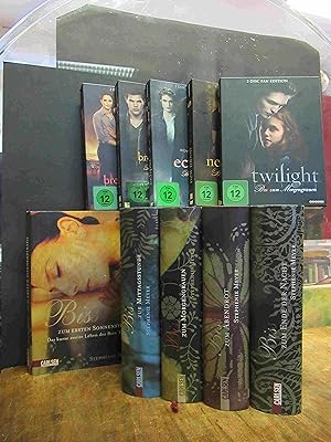 Twilight-Saga komplette in 5 Büchern UND 10 DVDs, Bände 1-5: Biss zum Morgengrauen / Biss zur Mit...