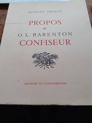 propos de O.L. BARENTON confiseur