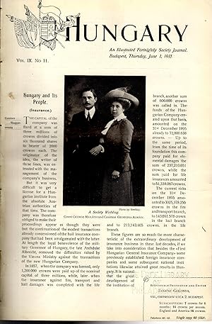 Seller image for Hungary: An Illustrated Fortnightly Soicety Journal: Volume IX, No 11: June 1, 1911 for sale by Dorley House Books, Inc.