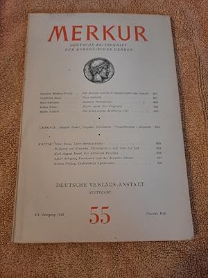 Merkur Nr. 55 VI. Jahrgang 1952 neuntes Heft.