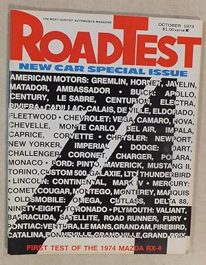 ROAD TEST MAGAZINE OCT 1973 NEW CAR SPECIAL
