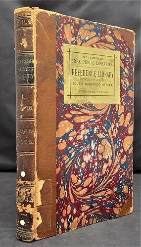 Imagen del vendedor de A Bibliographical List of the works that have been published, or are known to exist in MS, illustrative of the various dialects of English (Engliish Dialect Society 1) a la venta por The Bookmonger