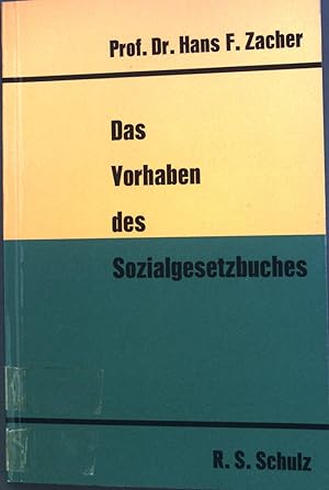 Bild des Verkufers fr Das Vorhaben des Sozialgesetzbuches. zum Verkauf von books4less (Versandantiquariat Petra Gros GmbH & Co. KG)
