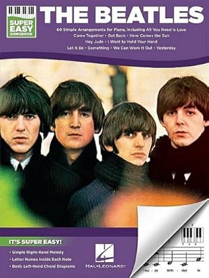 Bild des Verkufers fr The Beatles - Super Easy Songbook : 60 Simple Arrangements for Piano zum Verkauf von AHA-BUCH GmbH