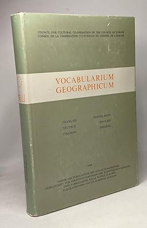 Vocabularium geographicum - français deutsch italiano nederlands english espagnol --- conseil de ...