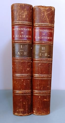 Institut de France. Dictionnaire de l’Académie Française. Sixième Édition. 2 vols.
