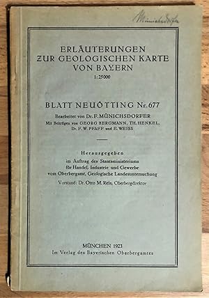 Bild des Verkufers fr Erluterungen zur geologischen Karte von Bayern 1:25000 : Blatt Mhldorf Nr. 677 zum Verkauf von Antiquariat Peda