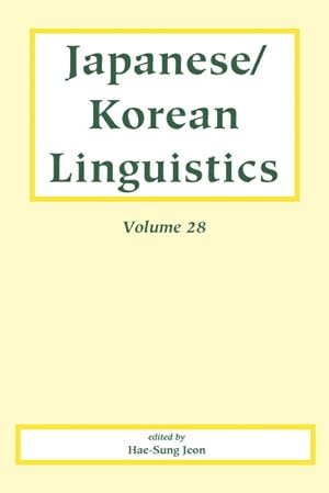 Immagine del venditore per Japanese/Korean Linguistics venduto da GreatBookPricesUK