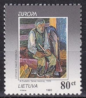 Europa 1993, Gemälde von Gudaitis / Briefmarke Litauen Nr. 544**