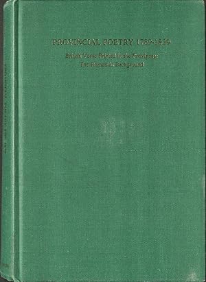 Imagen del vendedor de Provincial Poetry 1789-1839 British Verse Printed in the Provinces: The Romantic Background a la venta por Madoc Books (ABA-ILAB)